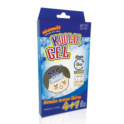 KTD KOOLIE GEL ขนาดบรรจุ: 1 ชิ้น/ซอง กล่องบรรจุ 4+1 ชิ้น (5 ชิ้น)