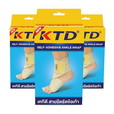 KTD SELF-ADHESIVE ANKLE WRAP ขนาด : FREE SIZE