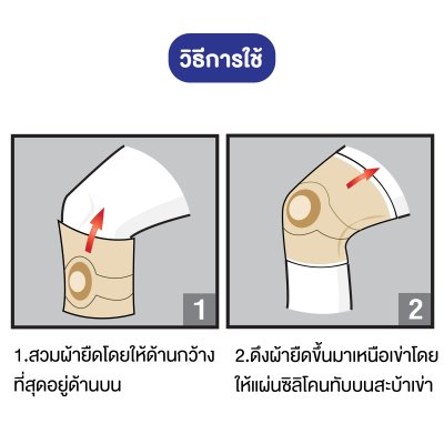 KTD ADVANCED SUPPORT Knee support with silicone patella ring ขนาด: S/M/L/XL