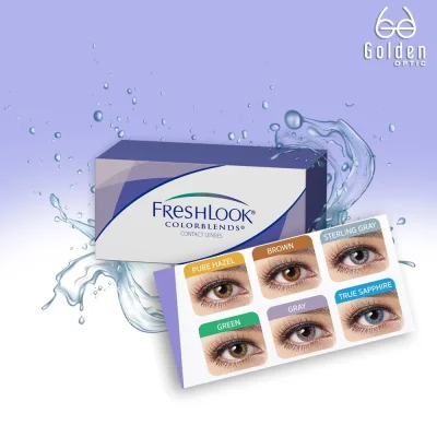 [[ของแท้100%]] คอนแทคเลนส์รายเดือนแบบสี เฟรชลุค - Freshlook Colors Blend Contact Lens