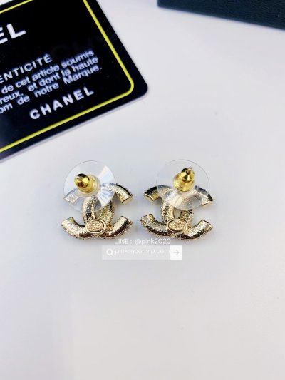E0004 ต่างหู Cha เพชรมุก 1.5cm.
