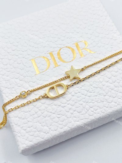 สร้อยข้อมือ Dior 2 เลเยอร์ Petit CD Double Bracelet