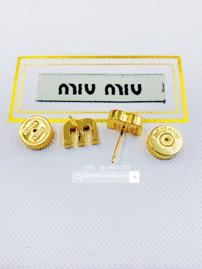 E0015ดำ	ต่างหู Miu