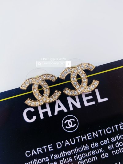 VVE0001ทองอ่อน ต่างหู Cha 1.5cm.