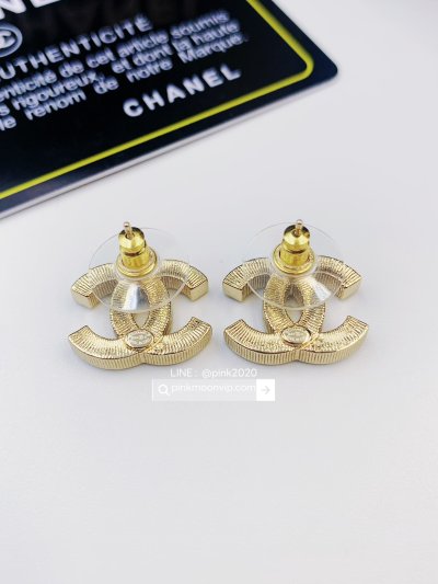 VVE0001ทองอ่อน ต่างหู Cha 1.5cm.