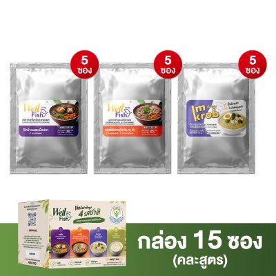 (คละสูตร) CANCERA โจ๊กกึ่งสำเร็จรูป 4 รสชาติ