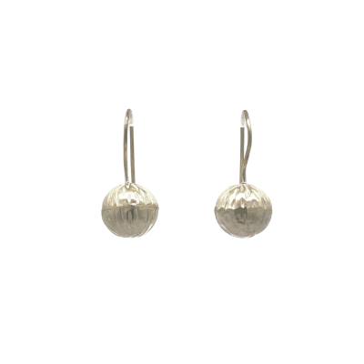 Carved Ball Earrings