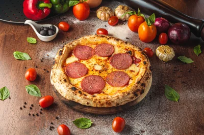 Salami Pizza