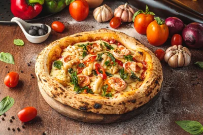 Seafood Holy Basil Pizza