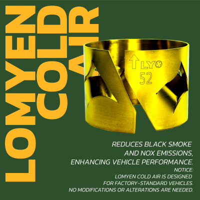 LOMYEN Cold Air Reduces pollution and PM2.5 while enhancing vehicle performance | อุปกรณ์จัดเรียงกระแสลม LOMYEN