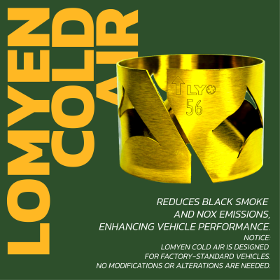 LOMYEN Cold Air Reduces pollution and PM2.5 while enhancing vehicle performance | อุปกรณ์จัดเรียงกระแสลม LOMYEN