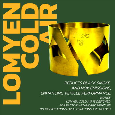 LOMYEN Cold Air Reduces pollution and PM2.5 while enhancing vehicle performance | อุปกรณ์จัดเรียงกระแสลม LOMYEN