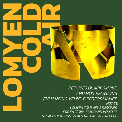 LOMYEN Cold Air Reduces pollution and PM2.5 while enhancing vehicle performance | อุปกรณ์จัดเรียงกระแสลม LOMYEN