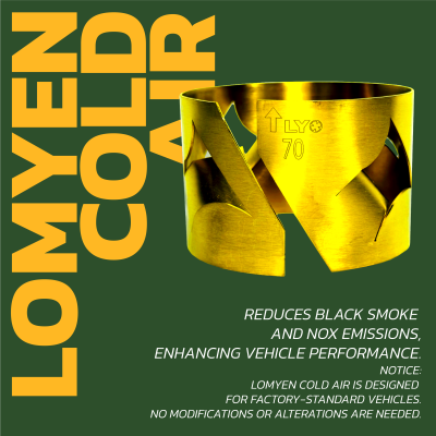 LOMYEN Cold Air Reduces pollution and PM2.5 while enhancing vehicle performance | อุปกรณ์จัดเรียงกระแสลม LOMYEN
