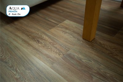  พื้นไม้ SPC ทนชื้น สี Rustic Elm