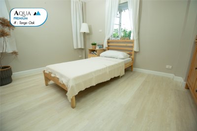 พื้นไม้ SPC ทนชื้น สี Tango Oak