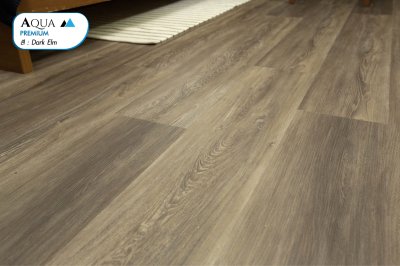  พื้นไม้ SPC ทนชื้น สี Dark Elm