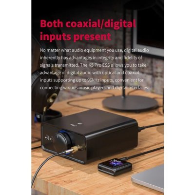 FiiO K5 Pro ESS DAC/Amp ตั้งโต๊ะชิป ESS ES9038Q2M