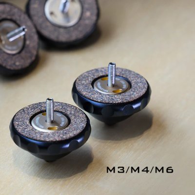 Audio Bastion ISOLATION DAMPER - BLACK POINT (Set for 4 pcs) M3/M4/M6 รองเครื่องเสียง รองลำโพง