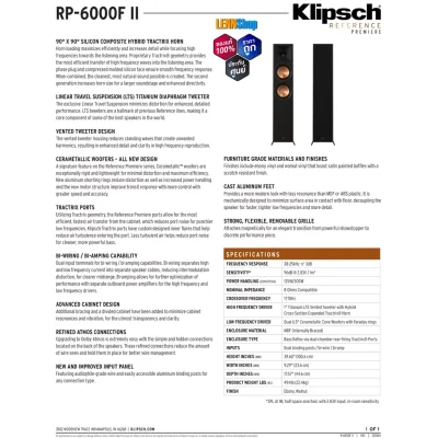 KLIPSCH RP-6000F II