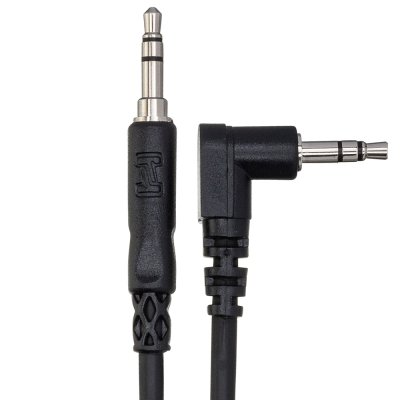 Hosa CMM-103R Stereo Interconnect, 3.5 mm TRS to Right-angle 3.5 mm TRS RA 3