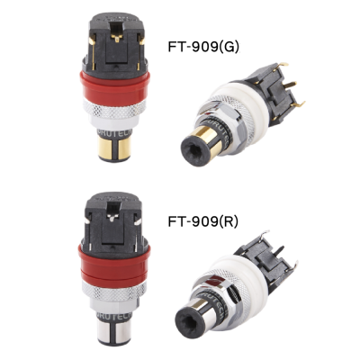 FURUTECH FT-909(R) - High End Performance RCA sockets for PCB (2 pcs/set)