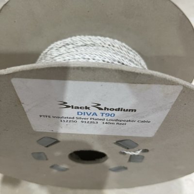 Black Rhodium Diva T90 PTFE Insulated Silver Plated Speaker Cable 1M