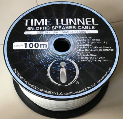 INCRECABLE Time Tunnel TT-1 Speaker Cable 1M