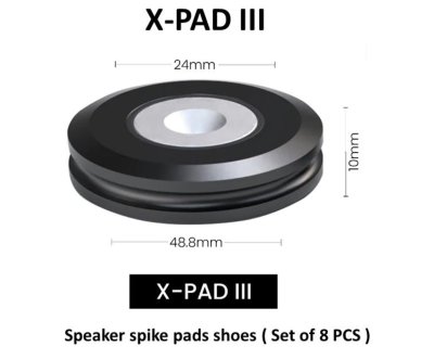 Audio Bastion X-PAD III Speaker spike pads shoes (Set of 8pcs)