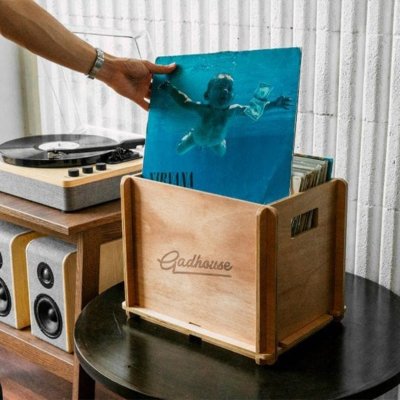 Gadhouse Vinyl Storage Crate ลังไม้เก็บแผ่นเสียงไวนิล