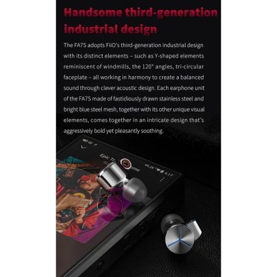 FiiO FA7S หูฟัง IEMs 6 ไดรเวอร์ 6 Knowles BA