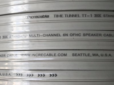 INCRECABLE Time Tunnel TT-1 Speaker Cable 1M