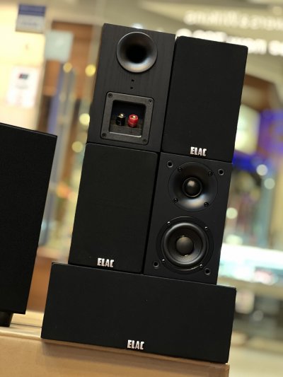 ELAC CINEMA-12 (Black) 5.1 Channel Home Theater Speaker Package