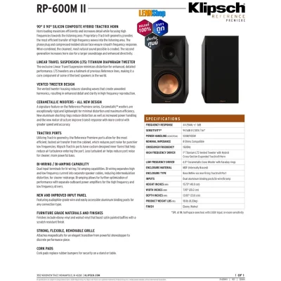 KLIPSCH RP-600M II