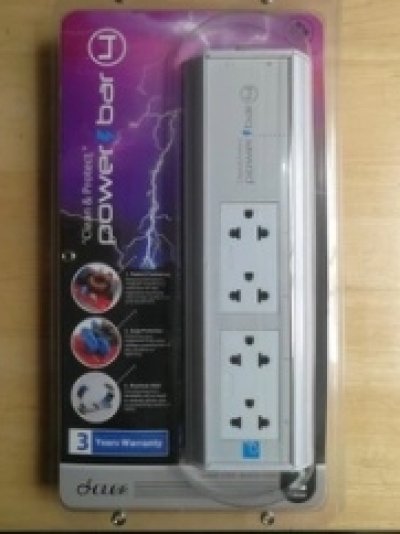 CLEF POWERBAR-4 / ปลั๊กราง กันไฟกระชา Clef Powerbar 4
