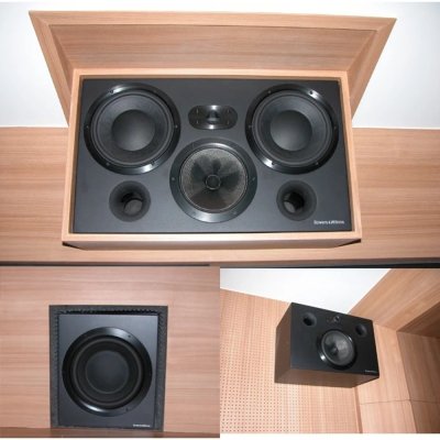 B&W CT-7.3 LCRS (BLACK) 3-way vented-box system​