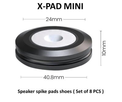 Audio Bastion X-PAD Mini Speaker spike pads shoes (Set of 8pcs)