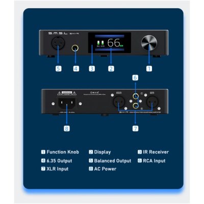 SMSL SH-9 AMP ตั้งโต๊ะระดับ Hi-Res รองรับ THX