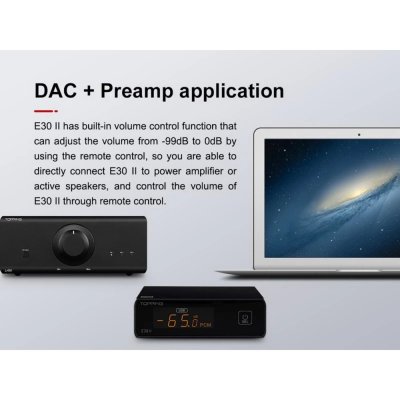 Topping E30ii DAC ตั้งโต๊ะชิป AK4493S x2