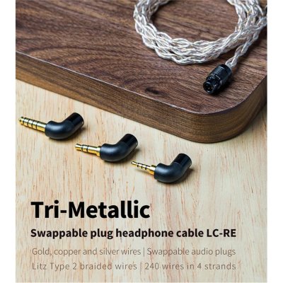 FiiO LC-RE สายหูฟังถักแบบ Litz Type 2 เปลี่ยนหัวแจ็คได้