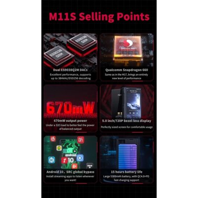FiiO M11S Dap เครื่องเล่นพกพาระดับเรือธง รองรับ MQA