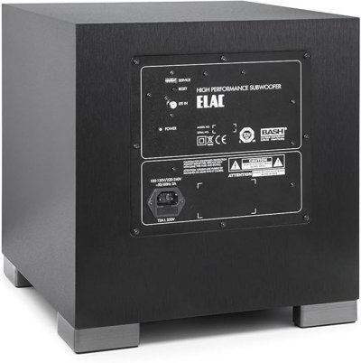 ELAC DEBUT S10EQ - 10-inch 400-Watt Powered Subwoofer with Auto EQ