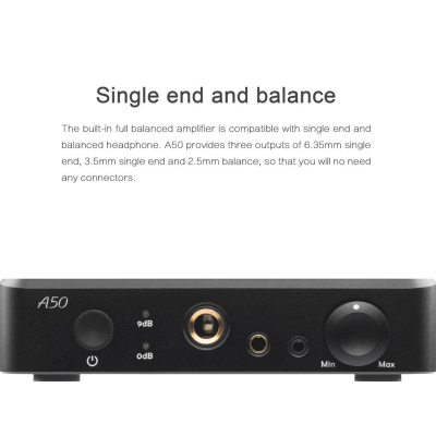 Topping A50 แอมป์หูฟังตั้งโต๊ะกำลังขับสูง
