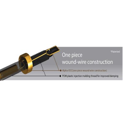 FURUTECH FT-865(R) - High End Performance, Low Mass, One Piece Binding Post, Rhodium-Plated(2pcs/set)