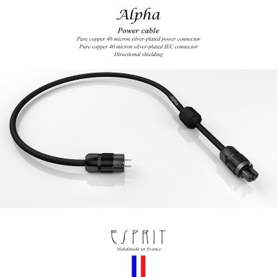 Esprit Audio Alpha Mains Power Cable 2M - สายไฟ