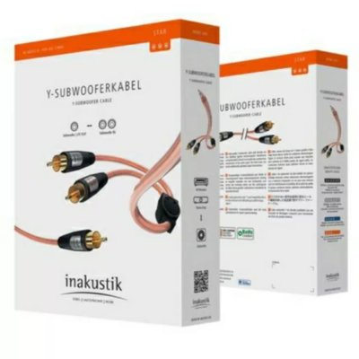 INAKUSTIK Star Y-Subwoofer Cable 2M