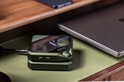 Hiby FD5 DAC/AMP ตั้งโต๊ะ Class A/AB ชิป AKM4493 x4 ดีไซน์ไซเบอร์พังค์ รองรับ MQA