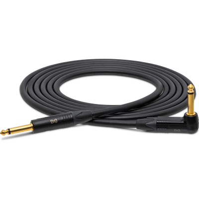 Hosa CGK-020R Edge Guitar Cable, Neutrik Straight to Right-angle, 20 ft
