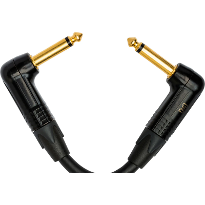 Hosa CGK-000.5RR Edge Guitar Patch Cable ,  Neutrik Right-angle to Same, 6 in
