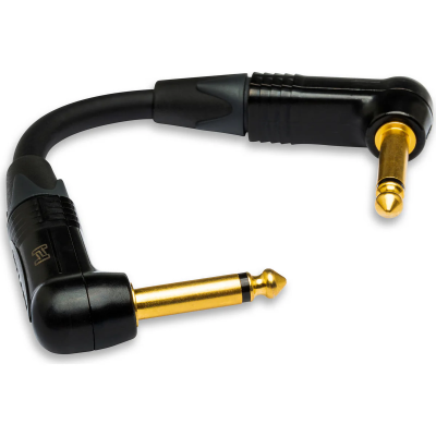 Hosa CGK-001.5RR Edge Guitar Patch Cable , Neutrik Right-angle to Same, 18 in
